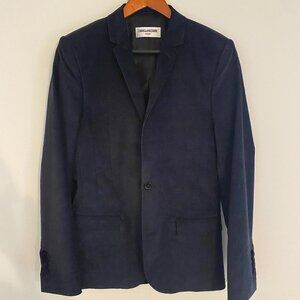 Zadig & Voltaire Homme dark Blue velvet blazer